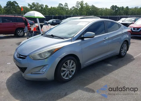 2016 Hyundai Elantra Se из США, поврежденный, VIN 5NPDH4AE1GH725356